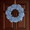 24" Azure Blue Hydrangea Wreath with Grapevine Ring by Floral Home®